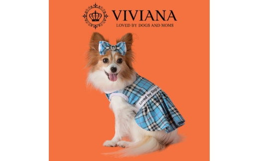ドッグウェア「VIVIANA」チェックワンピース(LirhtBlue)|犬服 犬用 犬用ワンピース 犬用ドレス サイズ展開神奈川県秦野市25000衣類・装飾品・工芸品その他 装飾品・工芸品