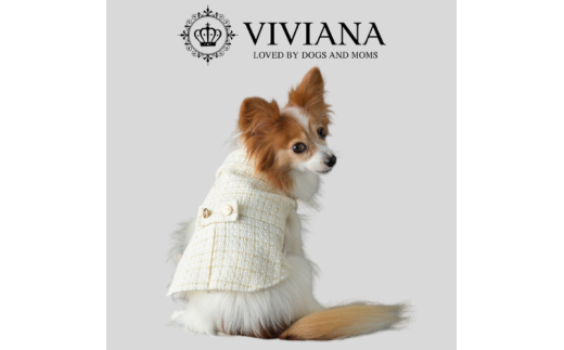 ドッグウェア「VIVIANA」2ndAnniversaryベスト(White)|犬服 犬用 犬用ワンピース 犬用ドレス サイズ展開神奈川県秦野市39000衣類・装飾品・工芸品その他 装飾品・工芸品
