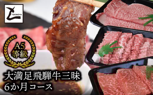 大満足飛騨牛三昧6か月コース岐阜県垂井町305000肉牛肉