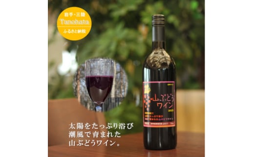 山ぶどうワイン 甘口 750ML 1本【1582754】岩手県田野畑村12000酒・アルコールワイン