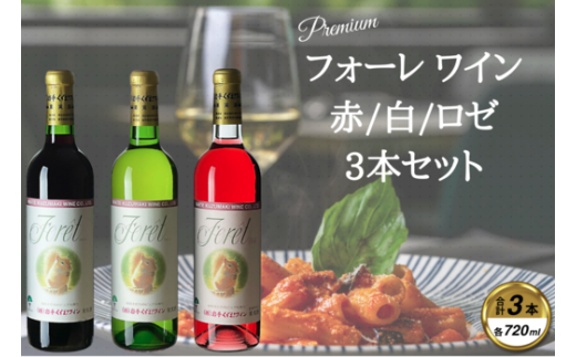フォーレ3本セット【1226471】岩手県葛巻町23000酒・アルコールワイン