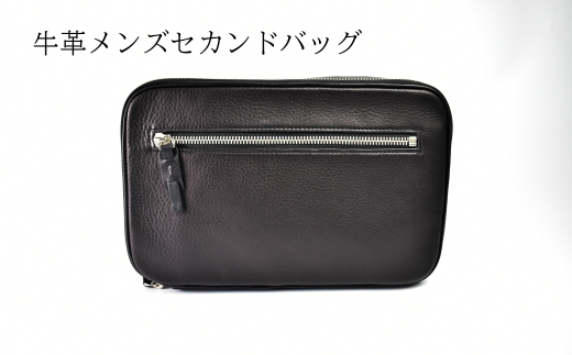 牛革メンズセカンドバッグA 【07505-0034】福島県古殿町101000衣類・装飾品・工芸品鞄・バッグ