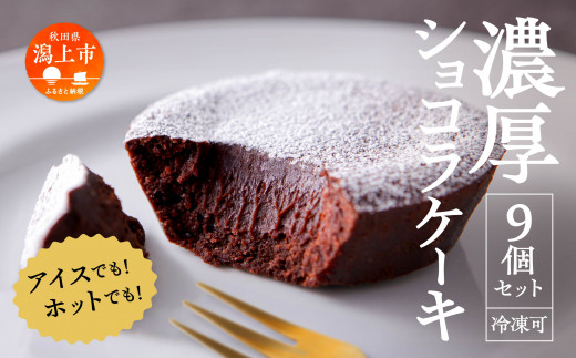 濃厚ショコラケーキ 9個セット秋田県潟上市14500菓子・スイーツケーキ・カステラ