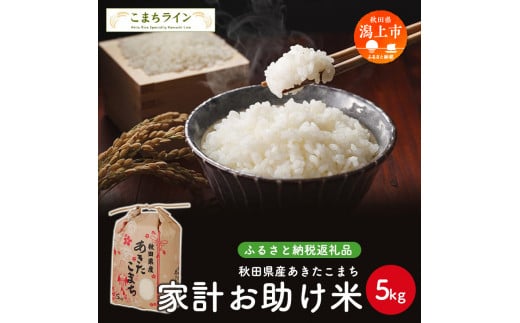 家計お助け米 あきたこまち 5kg 米 一等米 返礼品 こめ コメ 人気 おすすめ 5キロ 人気 おすすめ グルメ 故郷 ふるさと 納税 秋田 潟上市 一人暮らし 【こまちライン】秋田県潟上市16000米・パ