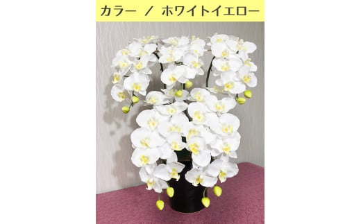 光触媒造花胡蝶蘭 5本立(ホワイトイエロー)岐阜県大垣市63000衣類・装飾品・工芸品その他 装飾品・工芸品