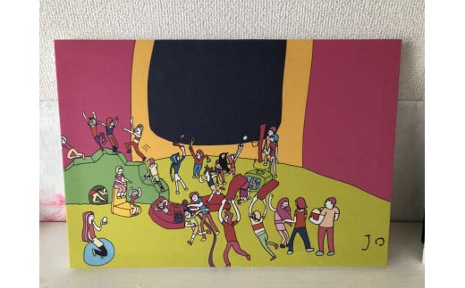 絵画『あそびごころ』小サイズ岐阜県大垣市197000衣類・装飾品・工芸品その他 装飾品・工芸品