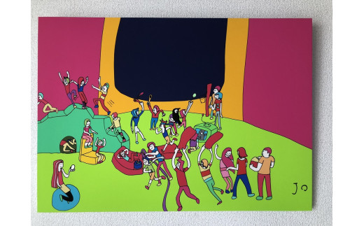 絵画『あそびごころ』大サイズ岐阜県大垣市322000衣類・装飾品・工芸品その他 装飾品・工芸品