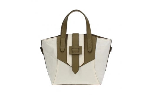 【和然WASHIKA】和紙×牛革ベルトデザインBAG カラー:オリーブ岐阜県大垣市92000衣類・装飾品・工芸品鞄・バッグ