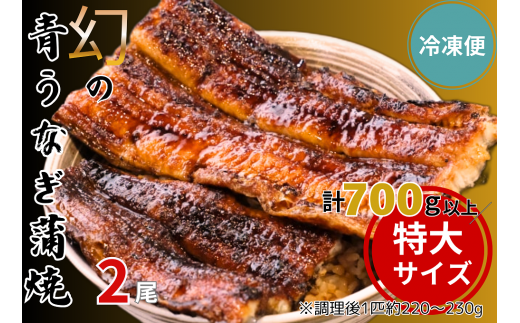 【冷凍便】幻の青うなぎ蒲焼(特大サイズ)2尾岐阜県大垣市30000魚介・海産物うなぎ
