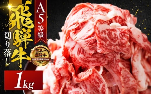 A5 飛騨牛 【6回定期便】便利な 切り落とし 1kg 1000g  切落し 部位 おまかせ 訳あり 高級 牛肉 黒毛和牛 ブランド牛 和牛 国産 お肉 肉 高級 お祝い 記念日岐阜県大垣市138000肉牛肉