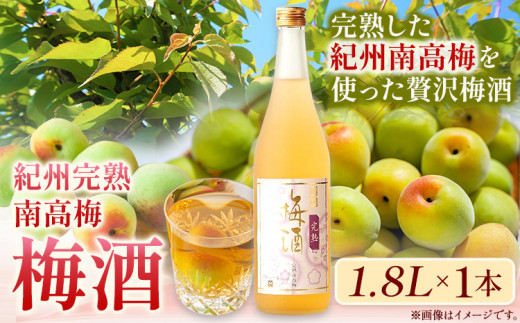 梅酒 紀州完熟南高梅 梅酒 1.8L 酒のねごろっく《90日以内に出荷予定(土日祝除く)》和歌山県 岩出市 梅酒 梅 うめ 紀州南高梅 1.8L  和歌山県 岩出市 酒 リキュール じゃばら酒別仕立て おつ
