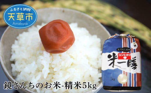 S050-007_【令和7年産】新米コシヒカリ 精米 5kg熊本県天草市17000米・パン白米