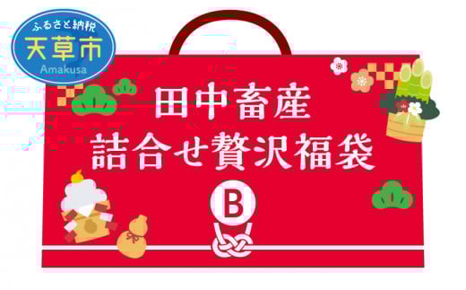 S001-F02_【福袋】田中畜産 詰合せ福袋 B熊本県天草市80000肉牛肉