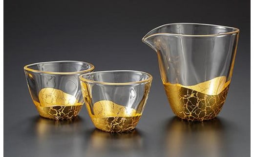 金沢箔 貫入 酒器セット石川県66000衣類・装飾品・工芸品その他 装飾品・工芸品
