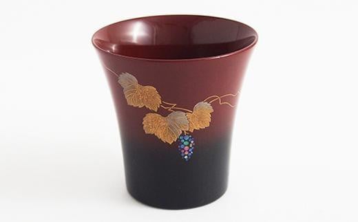 金沢漆器 ぐい呑み 加賀蒔絵 曙杯 ぶどう石川県132000衣類・装飾品・工芸品その他 装飾品・工芸品