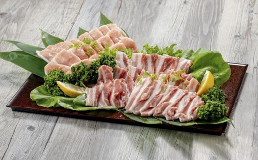 能登豚詰め合わせ バラ 焼肉用 500g、ロース しゃぶしゃぶ用 500g石川県24000肉