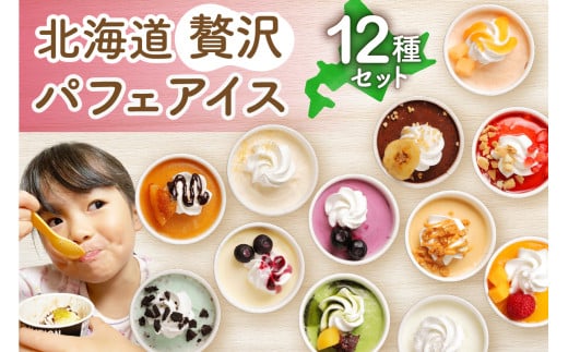 北海道贅沢パフェアイス(12個セット)2020年販売数15万個超! アイスクリーム 人気 北海道 スイーツ スイーツ お取り寄せ グルメ ギフト 贈答品 マンゴー バナナ メロン 苺 抹茶小豆 キャラ