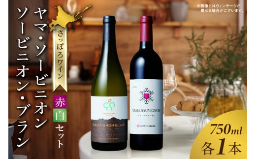 さっぽろワイン 赤白セット ヤマ・ソービニオン & ソービニオン・ブラン北海道札幌市20000酒・アルコールワイン