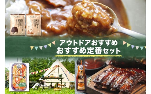 キャンプ飯 おすすめ定番セット 4種 計4個 ご褒美メスティン 骨付き鶏肉とゴロゴロ具材の炊き込みご飯 どんなときもカレー ビーフ バターチキン BBQソース アウトドア  北海道 札幌市北海道