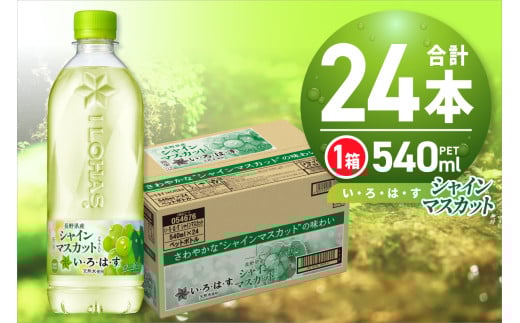 い・ろ・は・す シャインマスカット540mlPET×24本北海道札幌市9500お茶・飲料水・ミネラルウォーター