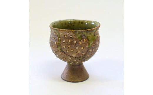 釉彩酒器 ワイングラス ぐい?み 陶芸品 《受注制作》千葉県白井市16000雑貨・日用品食器・グラス