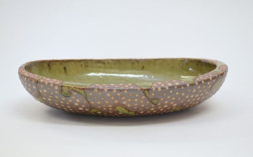 釉彩オーバル鉢 和食器 深皿 楕円皿 陶芸品 《受注制作》千葉県白井市22000雑貨・日用品食器・グラス