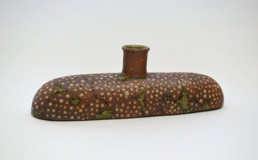 釉彩花入れ 一輪挿し 花瓶 陶芸品《受注制作》千葉県白井市30000衣類・装飾品・工芸品その他 装飾品・工芸品