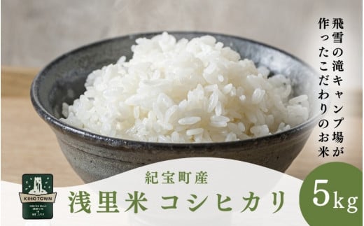 【令和7年産】 浅里米 コシヒカリ 5kg 数量限定  / 米 こめ お米 おこめ 精米 白米 ご飯 ごはん 国産 新鮮 三重県 紀宝町三重県紀宝町19000米・パン白米