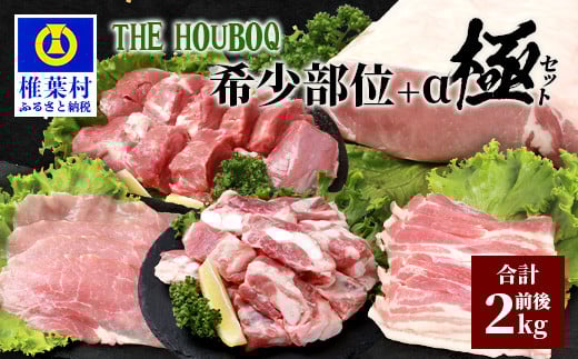 宮崎県産 THE HOUBOQ 豚肉希少部位+α極セット≪スペアリブ・軟骨・ヒレ・ロースブロック・バラしゃぶ・モモスライス≫[宮崎県 椎葉村 国産 国産豚 ぶた 豚 ポーク 豚肉 にく おにく 肉 お