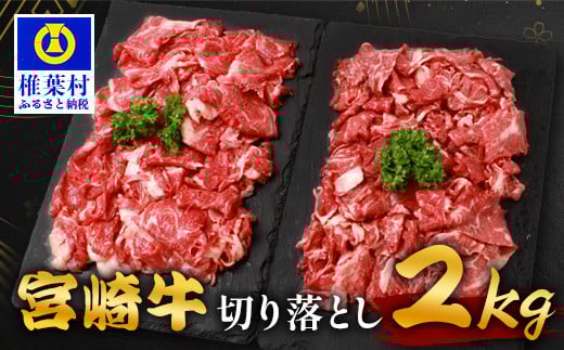 宮崎牛 切り落とし 2kg TK-96 [宮崎県 椎葉村 宮崎牛 和牛 黒毛和牛 牛肉 ぎゅうにく 牛 うし ぎゅう 肉 お肉 にく おにく スライス肉 精肉 切り落とし肉 切り落とし 赤身肉 霜降り肉 2kg 人気 お