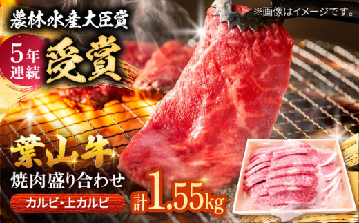 葉山牛 焼肉用カルビ盛り合わせ 約1.55kg 黒毛和牛 カルビ焼肉 焼肉用 【農林水産大臣賞 5年連続受賞歴有】 A5ランク 牛肉 肉 お肉 上かるび 上カルビ 焼き肉 かるび カルビ 焼肉 神奈川県 葉