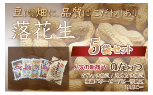 千葉県 大網白里市産 落花生5袋セット 落花生 おつまみ 千葉県産 大網白里市 千葉県大網白里市7000野菜・きのこ豆類