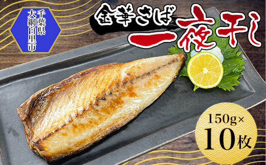 金華さば一夜干し 150g×10枚(b002-01)  ふるさと納税 金華さば 一夜干し  さば サバ 千葉県 大網白里市 AJ004千葉県大網白里市14000魚介・海産物干物