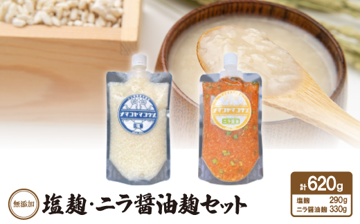 無添加 塩麹・ニラ醤油麹セット【1468068】愛知県安城市13000調味料・油