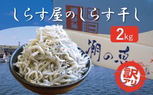 【数量限定】訳アリ しらす屋のしらす干し2kg H006-095愛知県碧南市10000魚介・海産物その他 魚介・海産物