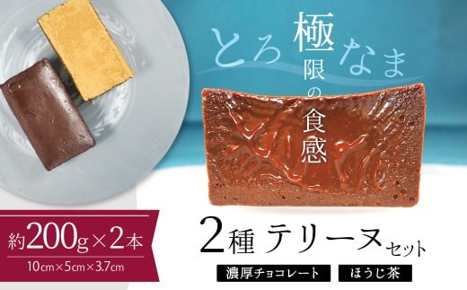【テリーヌ専門店L】(約200g)濃厚チョコレート・ほうじ茶2種のテリーヌセット【グルテンフリー・保存料不使用】 スイーツ  H173-011愛知県碧南市15000菓子・スイーツ焼き菓子