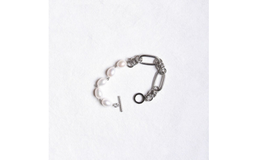 pearl bracelet silver men's【1344014】愛知県岡崎市50000衣類・装飾品・工芸品アクセサリー