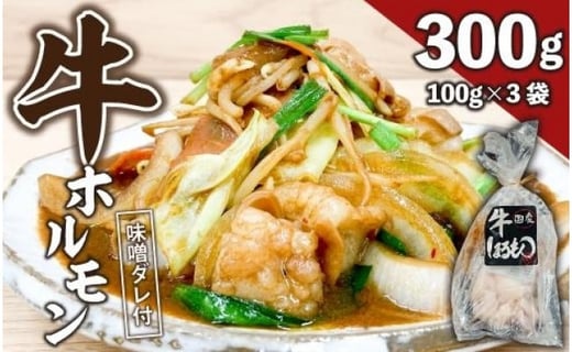 【ビールがすすむ】牛ホルモン(味噌だれ)3パック お肉の旨み弾力  おつまみ愛知県名古屋市7000肉牛肉