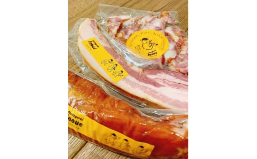 メツゲライ・イノウエ ベーコン3種愛知県名古屋市26000肉加工肉(ハム・ソーセージ等)