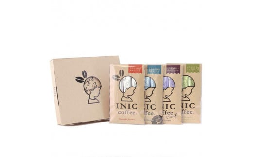 コーヒー スティック INIC coffee コーヒーギフト 人気の詰合せ アソート 12本 手軽に本格ドリップの味 粉末 珈琲 カフェオレ デカフェ カフェインレス イニック インスタントを超える味愛知県