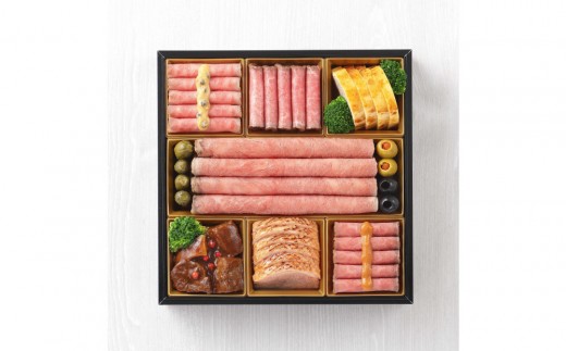 中村孝明&銀座カンセイ 肉御節 一段重 11品 約2-3人前 おせち 冷凍 12月29-30日着 おせち料理 2026 黒毛和牛 牛肉 ローストビーフ ハンバーグ ビーフシチュー 肉おせち 予約 人気 おすすめ 期間