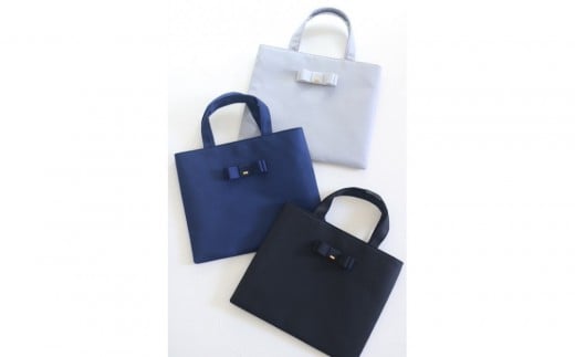 リボントートバッグ 【Lサイズ・ブラック】愛知県名古屋市33000衣類・装飾品・工芸品鞄・バッグ