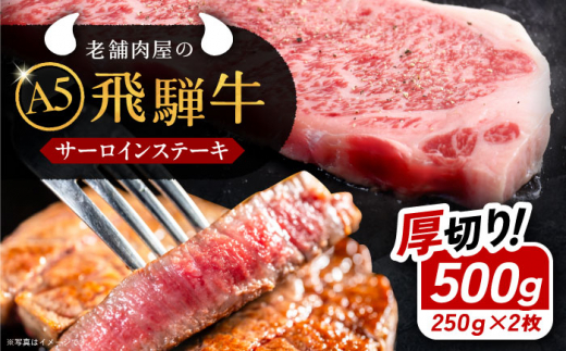 牛肉 飛騨牛 サーロインステーキ (A5ランク) 1パック (250g×2枚) 和牛 国産 霜降り ステーキ / 和牛 国産 霜降り 肉 にく 牛肉 国産 和牛 高級肉 霜降り 産地直送 贈答用 ギフト ブランド牛 岐阜
