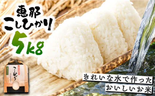 こしひかり 5kg 白米 恵那 / 米 こめ コメ 白米 精米 こしひかり コシヒカリ おこめ お米 産地直送  おすすめ 人気 恵那市産 ブランド米 おにぎり お弁当 炊き込みご飯 / 恵那市 / おこめのささ