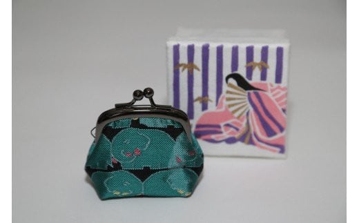 【西陣活性化を応援!】西陣織がま口(象)京都府京都市10000衣類・装飾品・工芸品その他 装飾品・工芸品