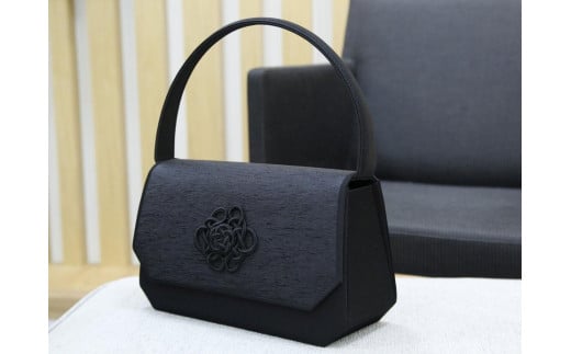 【岩佐】組紐飾り付フォーマルバッグ京都府京都市64000衣類・装飾品・工芸品鞄・バッグ