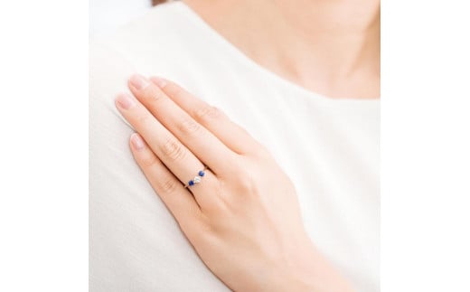 【高島屋選定品】<京セラ>クレサンベール<ブルーサファイア/天然ダイヤモンド >PTリング PT900 リング カジュアル 9月誕生石 [ 京都 宝石 ジュエリー 人気 おすすめ 高級  特別 おしゃ