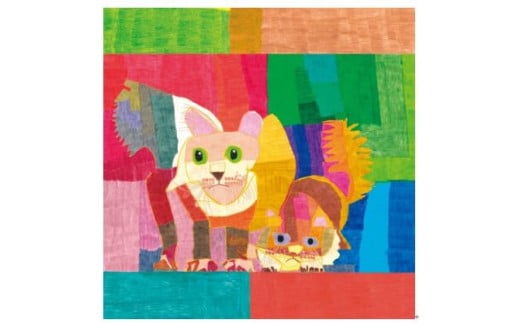 【三陽商事】nelio ふろしき ペルシャ猫(NPO法人 加音 西京極作業所所属デザイナー)京都府京都市9000衣類・装飾品・工芸品鞄・バッグ