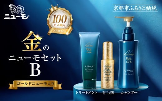 【ファーマフーズ】金のニューモセットB(ゴールドニューモ入り)100セット限定[ 京都 バイオベンチャー 育毛剤 人気 おすすめ 発毛促進 養毛 育毛 男女兼用 健康 食品 化粧品 通販 ふるさ