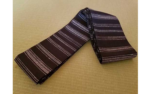 丹後の藤布 角帯「藤糸あそび(墨黒)」 藤布 角帯 藤糸あそび 藤糸 伝統工芸品 護身 長寿 繁栄 古事記 万葉集 墨黒 墨黒色 FY00026京都府京丹後市400000衣類・装飾品・工芸品その他 装飾品